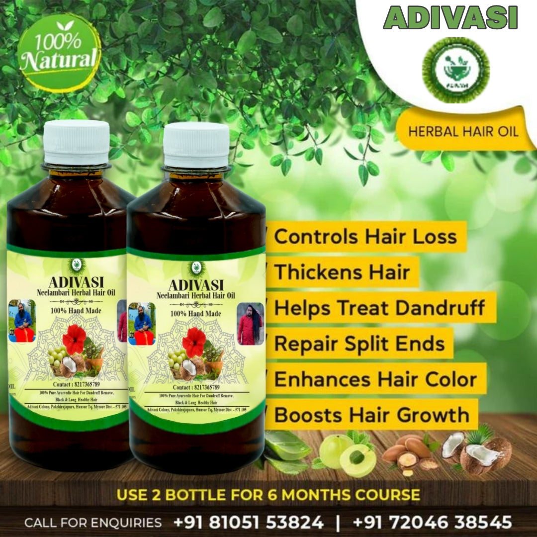 Hakki Pikki Original Adivasi Herbs Made Hair Oil